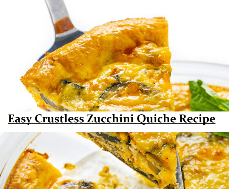 Easy Crustless Zucchini Quiche Recipe